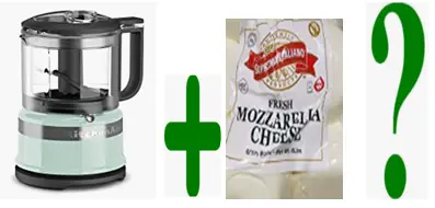 Can I grate mozzarella in a food processor?