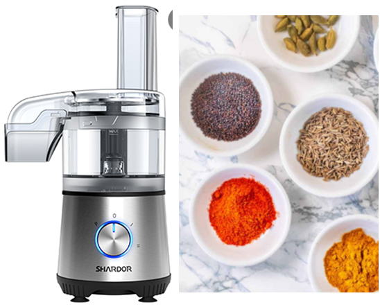 Can you blend spices in a food processor?
