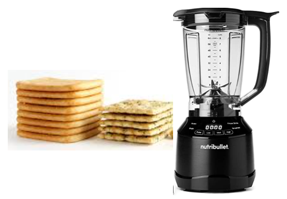 Can you crush biscuits in a nutribullet?